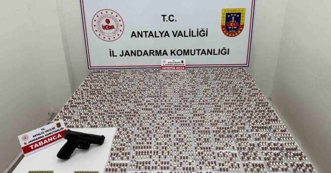 Kepez’de bin 298 adet uyuşturucu hap ele geçirildi