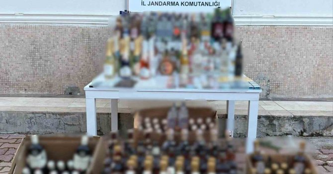 Antalya’da bin 150 litre kaçak alkol ele geçirildi