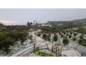 Osmaniye’de dolu yağışı