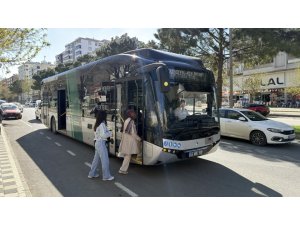 Büyükşehir’in elektrikli otobüsleri hizmete başladı