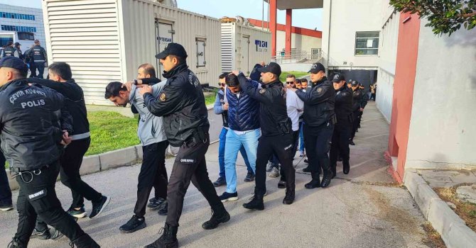 Bayğaralar suç örgütüne yönelik operasyonda gözaltına alınan 287 şüpheli adliyeye sevk edildi