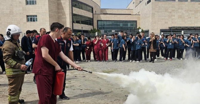 Dörtyol Devlet Hastanesi’nde yangın güvenliği eğitimi