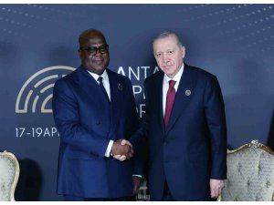 Cumhurbaşkanı Erdoğan, Kongo Demokratik Cumhuriyeti Cumhurbaşkanı Tshisekedi ile görüştü