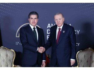 Cumhurbaşkanı Erdoğan, Irak Kürt Bölgesel Yönetimi Başkanı Neçirvan Barzani’yi kabul etti