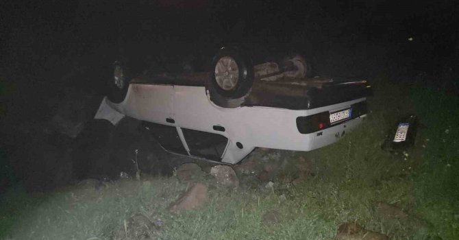 Hatay’da takla atan Fiat Tofaş ters döndü: 1 yaralı