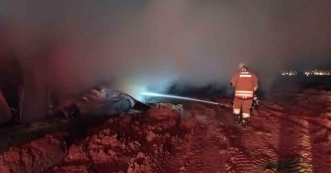 Konteyner yangınında 1 kişi öldü