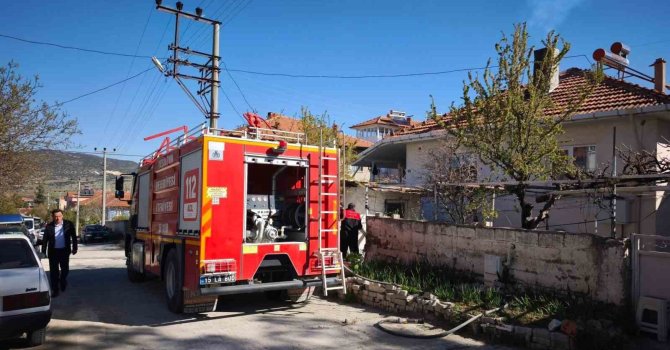 Burdur’da baca yangını söndürüldü