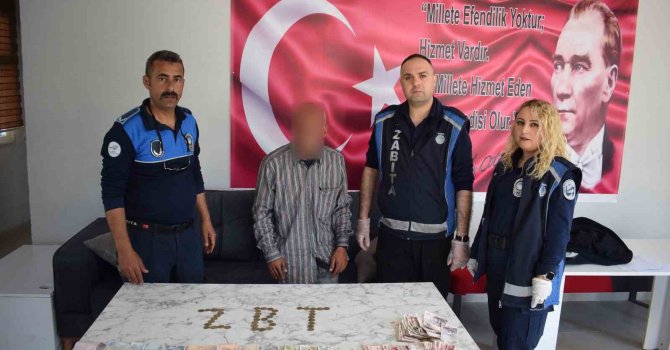 Boş cebi olmayan dilencinin üzerinden 2 bin TL para çıktı