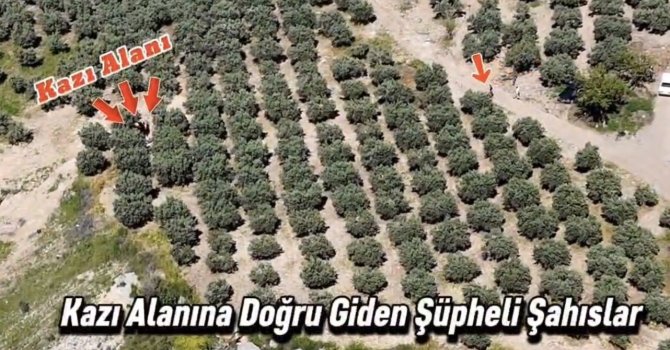 Osmaniye’de kaçak kazı yapan 6 kişi dronla yakalandı