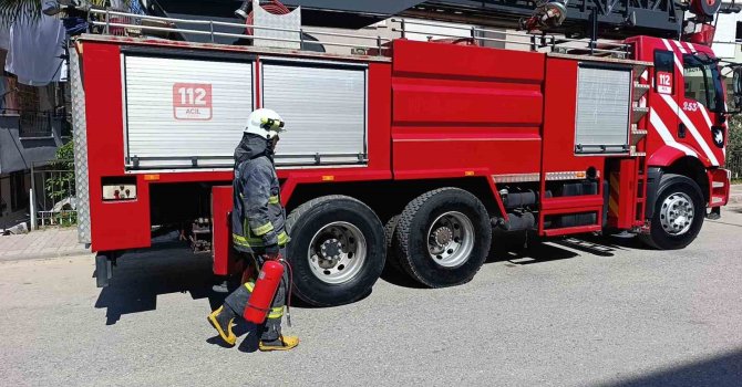 Manavgat’ta baca yangını söndürüldü