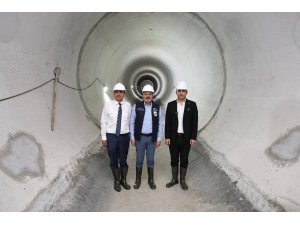 Başkan Öntürk, Türkiye’nin en büyük atık su tüneli projesini inceledi