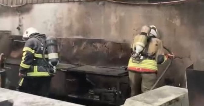 Dörtyol’da tel fabrikasında yangın