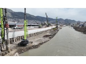 Asi Nehri ıslah ve taşkın önleme projesinde çalışmalar sürüyor