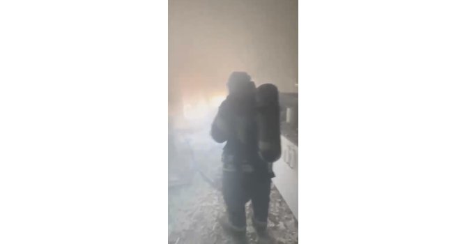 Osmaniye’de apartmanın 3’üncü katında çıkan yangın söndürüldü