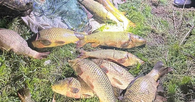 Eğirdir Gölü’nde kaçak avcılara suçüstü: 100 kilo sazan yeniden göle bırakıldı