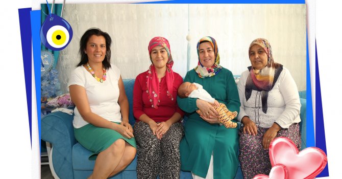 Ümmü Şahin'den 'hoş geldin bebek' ziyareti