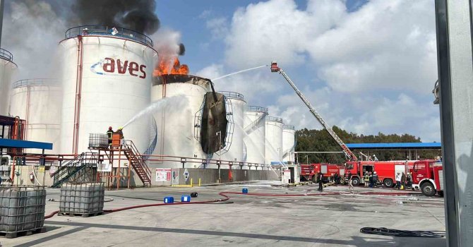 Yağ fabrikasında korkutan yangın