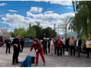 Korkuteli Devlet Hastanesinde yangın ve tahliye eğitimi