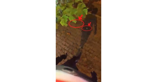 Yere attığı uyuşturucu polisin yaka kamerasına takıldı