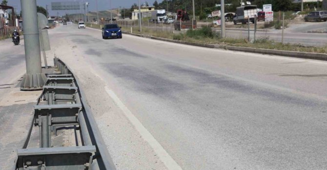 Firari koyun sürüsü kara yoluna çıkıp, üst geçidi kullandı