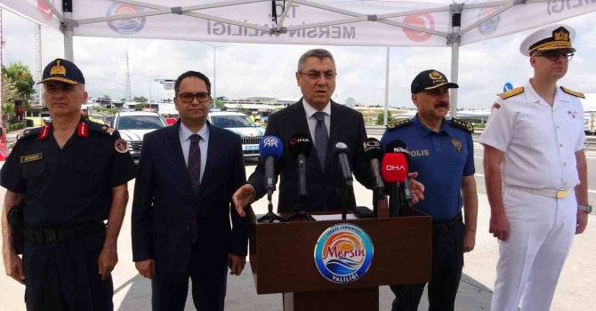 Mersin’de bayramda günlük 700 araç, 11 dron ve 3 bin 507 personel görev yapacak