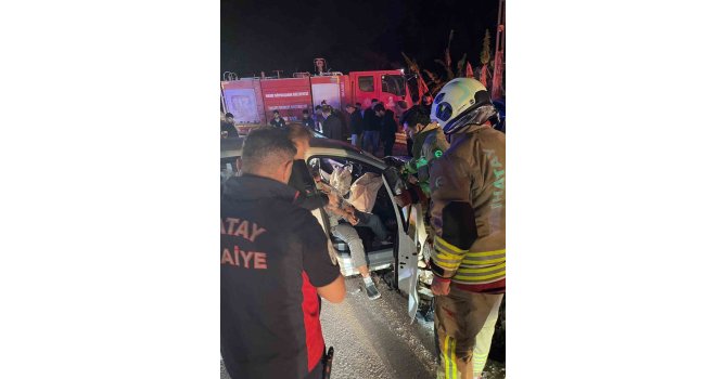 Samandağ’da trafik kazası : 6 yaralı