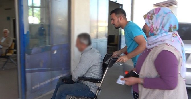 Tosunun darbesiyle yaralanan vatandaşın bacağına 60 dikiş atıldı