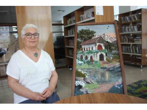 Kırık camları sanat eserine dönüştürüyor