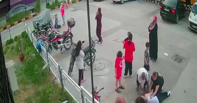 Adana’da 12. kattan düşen kız çocuğu hayata tutundu: Düşme anı kamerada
