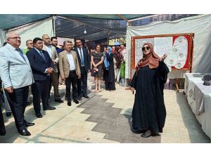 Kumluca’da Halk Eğitim Merkezi Müdürlüğü sergisi törenle açıldı