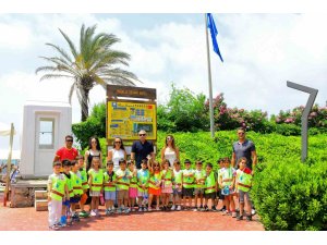 Minik çevreciler Mavi Bayrak’la tanıştı