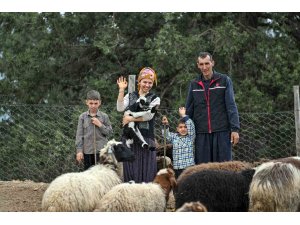 Mersin’de bir koyun alamayan aile sürü sahibi oldu