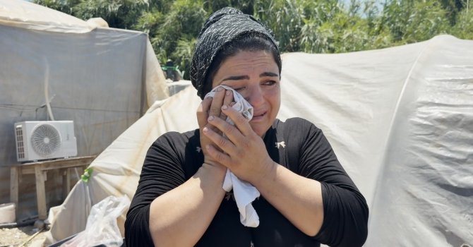 Tarım işçisi annenin yangın gözyaşları: 7 yıldır kaldığı konteyner gözleri önünde küle döndü