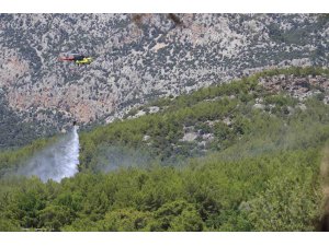 Antalya’da ormanlık alanda çıkan yangın büyümeden kontrol altına alındı