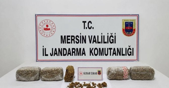 Mersin’de 6 kilo 300 gram kubar esrar ele geçirildi: 2 tutuklama
