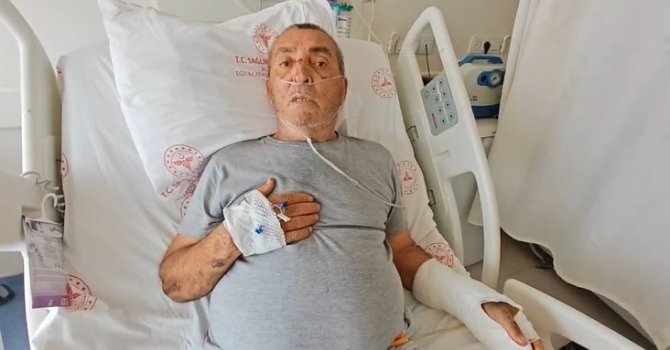 Tur otobüsünün sıkıştırdığını iddia ettiği motosiklet sürücüsü ağır yaralandı