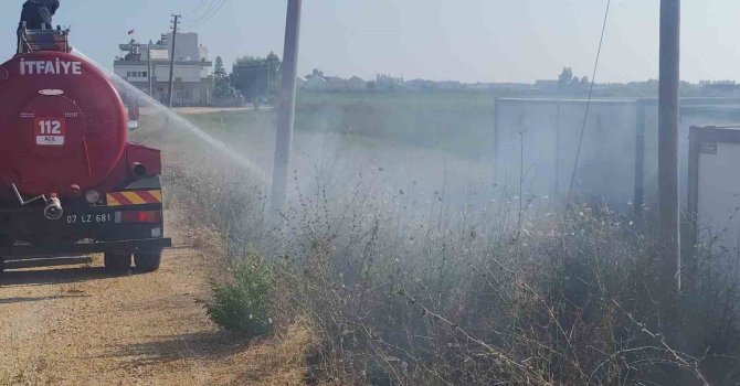 Manavgat’ta ot yangını korkuttu