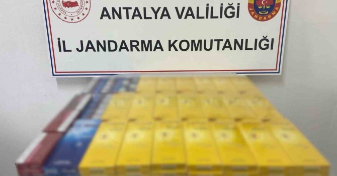 Gazipaşa’da 145 karton kaçak sigara ele geçirildi