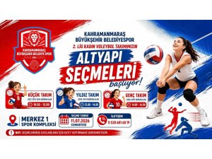 Kahramanmaraş Büyükşehir Belediyespor Kadın Voleybol Takımı altyapı seçmeleri başlıyor