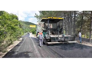 Gölcük Tabiat Parkı ile Dere Mahallesi arasındaki yol asfaltlanıyor