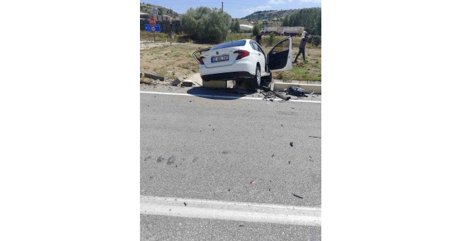 Isparta’da trafik kazası ucuz atlatıldı