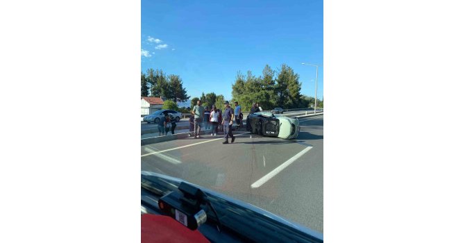 Burdur’da elektrikli araç devrildi: 1 yaralı