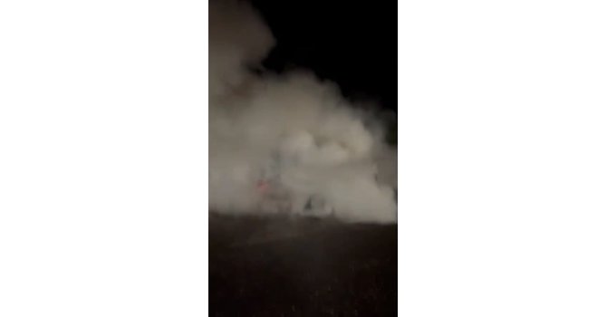 Osmaniye’de otomobilin motor kısmında çıkan yangın söndürüldü