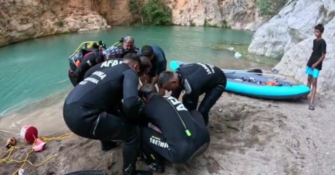 Kapuz Kanyonu’nda serinlemek için girdiği suda hayatını kaybetti