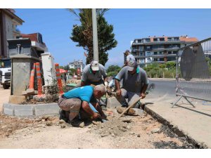 Alanya Kestel Mahallesinde çalışmalar etap etap sürüyor