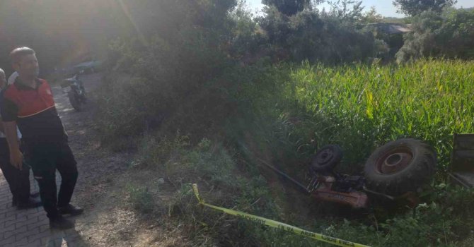 Osmaniye’de traktör devrildi, 2 kişi yaralandı