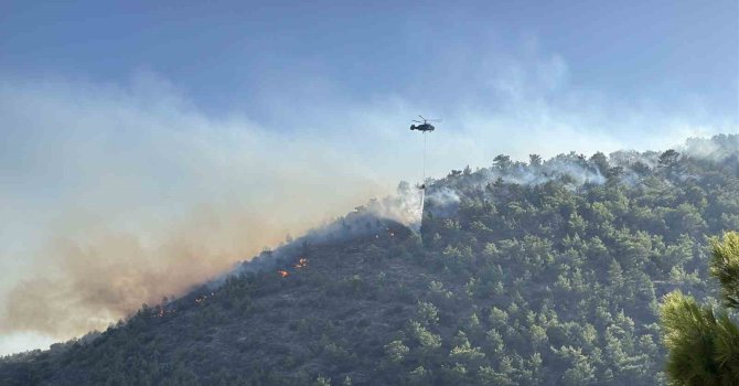 Mersin Aydıncık’taki orman yangını büyük ölçüde kontrol altına alındı