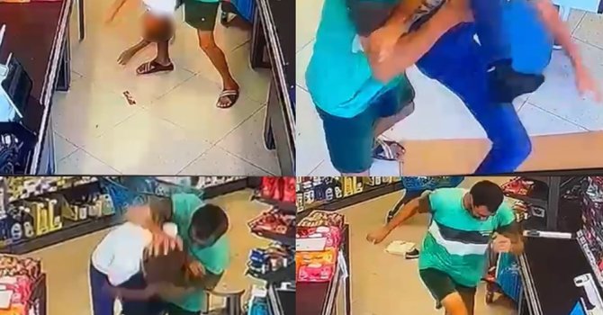 Çocuğu yerden yere vurarak darp etti, o anlar kameraya yansıdı: Şüpheli yakalandı