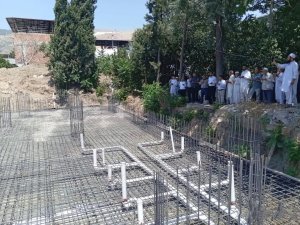 Ovakent’te İmam Buhari Camii’nin temeli dualarla atıldı