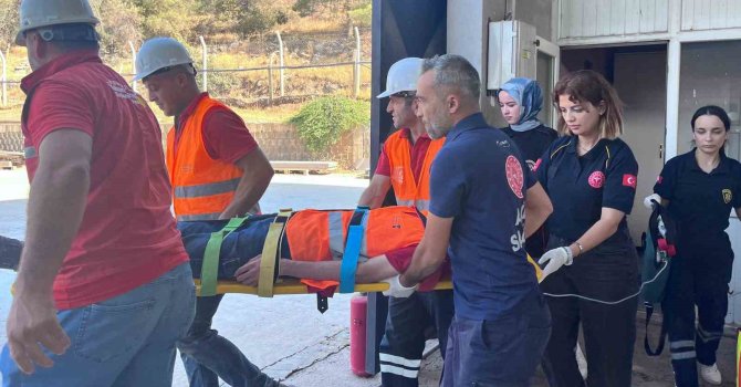 Kahramanmaraş’ta yangın ve kurtarma tatbikatı